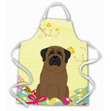 Caroline'S Treasures Easter Eggs Bullmastiff Apron, Large, Multicolor