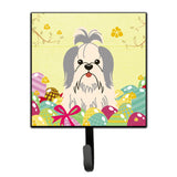 Caroline'S Treasures Easter Eggs Shih Tzu Silver White Wall Hook, Small, Multicolor