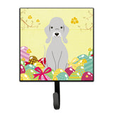 Caroline'S Treasures Easter Eggs Bedlington Terrier Blue Wall Hook, Small, Multicolor