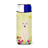 Caroline'S Treasures Easter Bedlington Terrier Sandy Michelob Ultra Hugger For Slim Cans, Slim Can, Multicolor