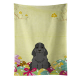 Caroline'S Treasures Easter Eggs Cocker Spaniel Black Kitchen Towel, Multicolor, 25 X 15