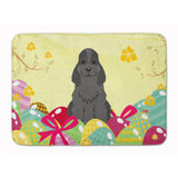Caroline'S Treasures Easter Eggs Cocker Spaniel Black Machine Washable Memory Foam Mat Doormats, Multicolor