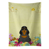 Caroline'S Treasures Easter Eggs Cocker Spaniel Black Tan Kitchen Towel, Multicolor, 25 X 15