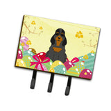 Caroline'S Treasures Easter Eggs Cocker Spaniel Black Tan Leash Or Key Holder Hooks, Multicolor