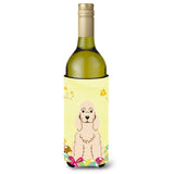 Caroline'S Treasures Bb6094Literk Easter Eggs Cocker Spaniel Buff Wine Bottle Beverage Insulator Hugger, 750Ml, Multicolor