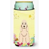 Caroline'S Treasures Easter Eggs Cocker Spaniel Buff Tall Boy Beverage Insulator Hugger, Multicolor