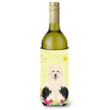 Caroline'S Treasures Bb6096Literk Easter Old English Sheepdog Wine Bottle Beverage Insulator Hugger, 750Ml, Multicolor