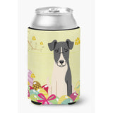 Caroline'S Treasures Easter Eggs Smooth Fox Terrier Can Or Bottle Hugger, Can Hugger, Multicolor