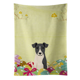 Caroline'S Treasures Easter Eggs Smooth Fox Terrier Kitchen Towel, Multicolor, 25 X 15