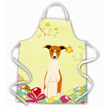 Caroline'S Treasures Easter Eggs Whippet Apron, Large, Multicolor