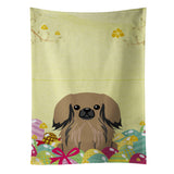 Caroline'S Treasures Easter Eggs Pekingese Tan Kitchen Towel, Multicolor, 25 X 15