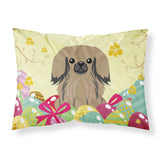 Easter Eggs Pekingnese Tan Fabric Standard Pillowcase