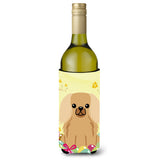 Caroline'S Treasures Bb6104Literk Easter Pekingnese Fawn Sable Wine Bottle Beverage Insulator Hugger, 750Ml, Multicolor