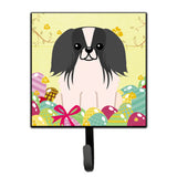 Caroline'S Treasures Easter Eggs Pekingnese Black White Wall Hook, Small, Multicolor