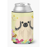 Caroline'S Treasures Easter Eggs Pekingnese Cream Can Or Bottle Hugger, Can Hugger, Multicolor