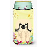 Caroline'S Treasures Easter Eggs Pekingnese Cream Tall Boy Beverage Insulator Hugger, Multicolor