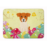 Caroline'S Treasures Easter Eggs Jack Russell Terrier Machine Washable Memory Foam Mat Doormats, Multicolor