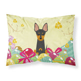 Easter Eggs English Toy Terrier Fabric Standard Pillowcase