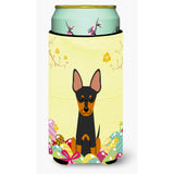 Caroline'S Treasures Easter Eggs English Toy Terrier Tall Boy Beverage Insulator Hugger, Multicolor