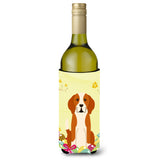 Caroline'S Treasures Bb6110Literk Easter Eggs English Foxhound Wine Bottle Beverage Insulator Hugger, 750Ml, Multicolor