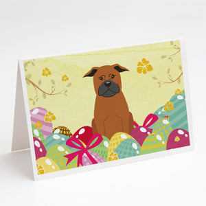 Easter Eggs Chinese Chongqing Dog Greeting Cards And Envelopes Pack Of 8