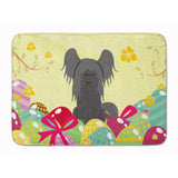 Caroline'S Treasures Easter Eggs Chinese Crested Black Machine Washable Memory Foam Mat Doormats, Multicolor