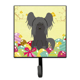 Caroline'S Treasures Easter Eggs Chinese Crested Black Wall Hook, Small, Multicolor