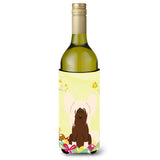Caroline'S Treasures Bb6113Literk Easter Chinese Crested Cream Wine Bottle Beverage Insulator Hugger, 750Ml, Multicolor
