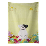 Caroline'S Treasures Easter Eggs White Boxer Cooper Kitchen Towel, Multicolor, 25 X 15