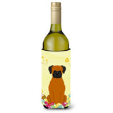 Caroline'S Treasures Bb6115Literk Easter Eggs Fawn Boxer Wine Bottle Beverage Insulator Hugger, 750Ml, Multicolor