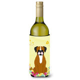 Caroline'S Treasures Bb6116Literk Easter Eggs Flashy Fawn Boxer Wine Bottle Beverage Insulator Hugger, 750Ml, Multicolor