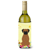 Caroline'S Treasures Bb6117Literk Easter Eggs Brindle Boxer Wine Bottle Beverage Insulator Hugger, 750Ml, Multicolor