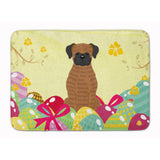 Caroline'S Treasures Easter Eggs Brindle Boxer Machine Washable Memory Foam Mat Doormats, Multicolor