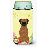 Caroline'S Treasures Easter Eggs Brindle Boxer Tall Boy Beverage Insulator Hugger, Multicolor