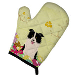Caroline'S Treasures Easter Eggs Border Collie Black White Oven Mitt, Multicolor, 12 X 8.5