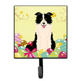 Caroline'S Treasures Easter Eggs Border Collie Black White Wall Hook, Small, Multicolor