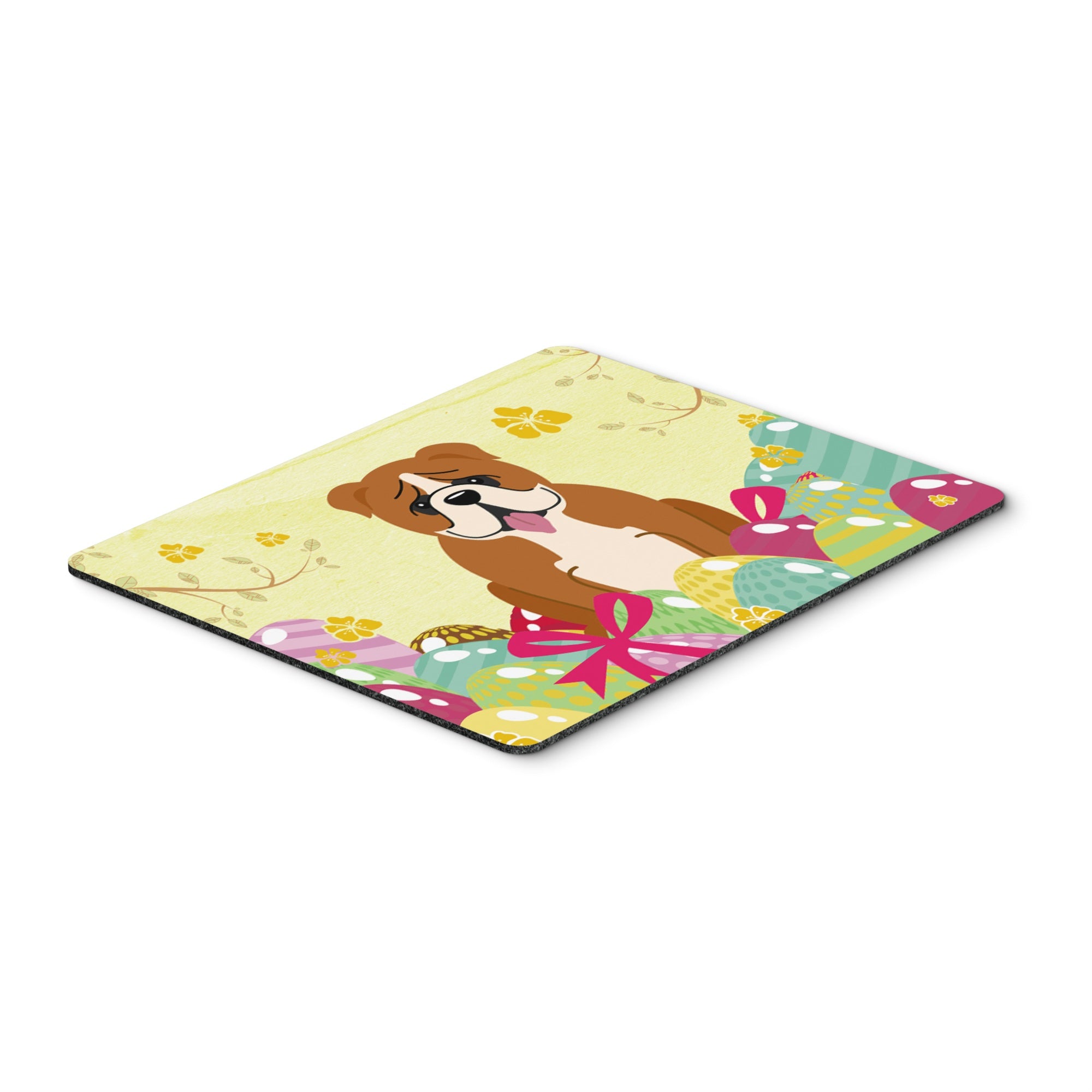 Caroline'S Treasures Easter Eggs English Bulldog Red White Mouse Pad, Hot Pad Or Trivet, Multicolor, 7.75X9.25  (Bb6120Mp)