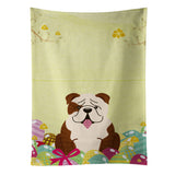 Caroline'S Treasures Easter Eggs English Bulldog Brindle White Kitchen Towel, Multicolor, 25 X 15