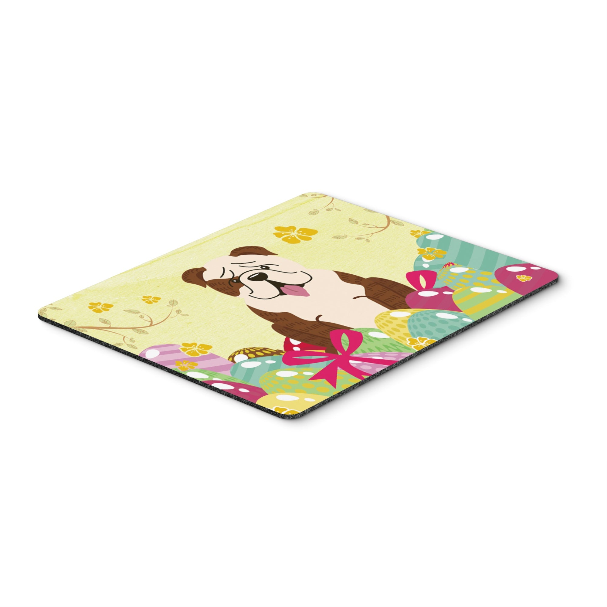 Caroline'S Treasures Easter Eggs English Bulldog Brindle White Mouse Pad, Hot Pad Or Trivet, Multicolor, 7.75X9.25  (Bb6121Mp