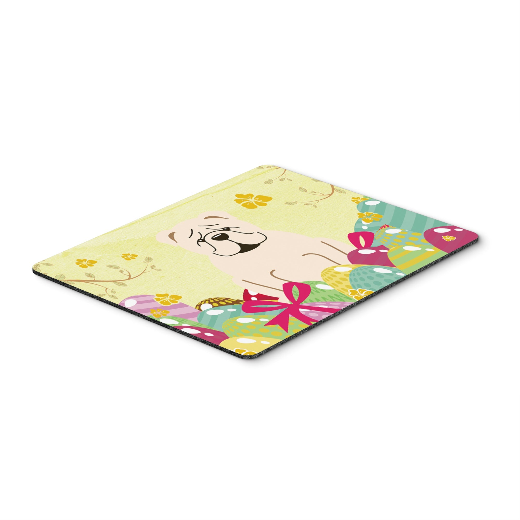 Caroline'S Treasures Easter Eggs English Bulldog White Mouse Pad, Hot Pad Or Trivet, Multicolor, 7.75X9.25  (Bb6123Mp)