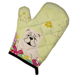 Caroline'S Treasures Easter Eggs English Bulldog White Oven Mitt, Multicolor, 12 X 8.5