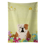 Caroline'S Treasures Easter Eggs English Bulldog Fawn White Kitchen Towel, Multicolor, 25 X 15
