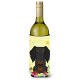 Caroline'S Treasures Bb6127Literk Easter Wire Haired Dachshund Wine Bottle Beverage Insulator Hugger, 750Ml, Multicolor