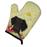 Caroline'S Treasures Easter Eggs Wire Haired Dachshund Black Tan Oven Mitt, Multicolor, 12 X 8.5