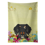 Caroline'S Treasures Easter Eggs Wire Haired Dachshund Dapple Kitchen Towel, Multicolor, 25 X 15