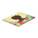 Caroline'S Treasures Easter Eggs Wire Haired Dachshund Chocolate Mouse Pad, Hot Pad Or Trivet, Multicolor, 7.75X9.25  (Bb6129