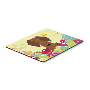 Caroline'S Treasures Easter Eggs Dachshund Red Brown Mouse Pad, Hot Pad Or Trivet, Multicolor, 7.75X9.25  (Bb6130Mp)