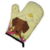 Caroline'S Treasures Easter Eggs Dachshund Red Brown Oven Mitt, Multicolor, 12 X 8.5