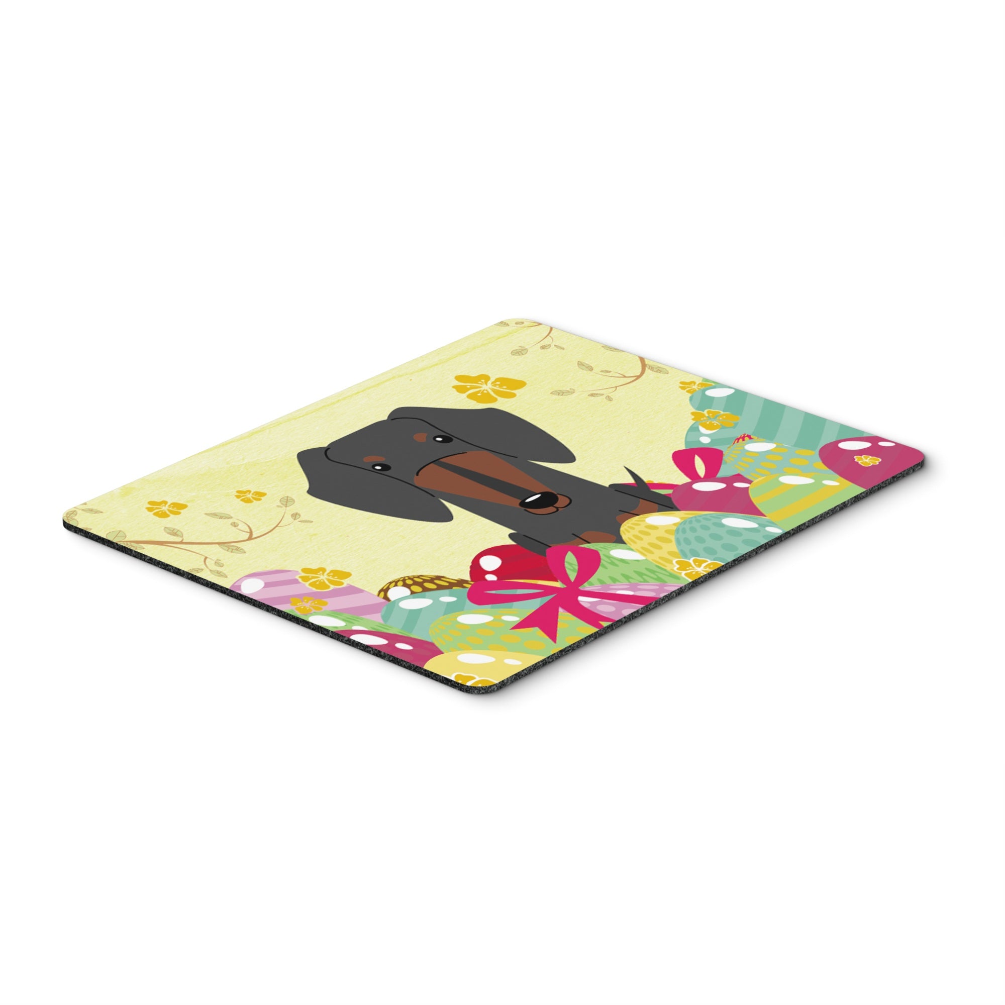 Caroline'S Treasures Easter Eggs Dachshund Black Tan Mouse Pad, Hot Pad Or Trivet, Multicolor, 7.75X9.25  (Bb6132Mp)