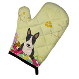 Caroline'S Treasures Easter Eggs Bull Terrier Black White Oven Mitt, Multicolor, 12 X 8.5